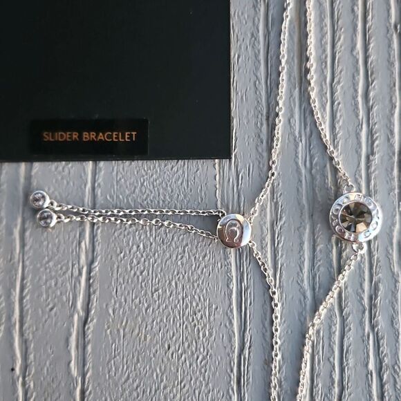 COACH ADJUSTABLE SLIDER BRACELET MSRP $78 NEW silver - Picture 9 of 16
